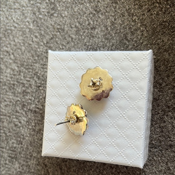 #22 White Buffalo 925 Sterling Silver Earrings - Picture 4 of 4